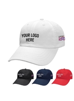 America250 6 Panel Unstructured Cap | Embroidered Cotton Promotional Hat
