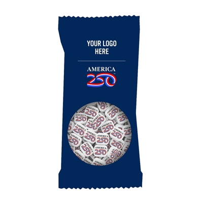 America250 Printed Mints Snack Pack Bag | Custom Promotional Giveaway