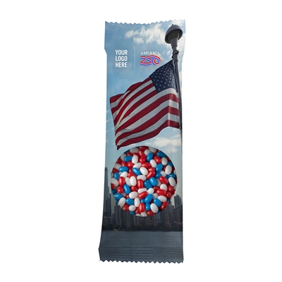 America250 Jelly Beans Snack Pack Bags | Custom Promo Candy Favors