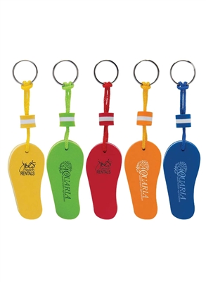 Flip Flop Floating Foam Keytag | Buoyant Promotional Keychain