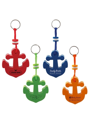 Floating Anchor Keytag | EVA Foam Buoyant Promotional Keychain