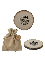 Woodlands Coaster | Custom 1 Color Promotional Gift
