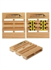Custom Pine Wood Pallet Coaster | Rustic Logo Drink Coasters