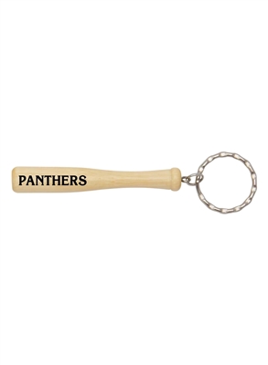 Baseball Bat Key Tag | Customizable Natural Wood Promotional Keychain