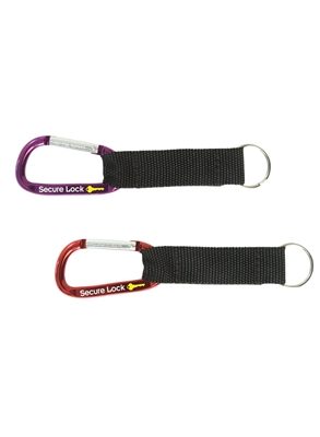 Personalized Carabiner Keytag with Black Strap | Corporate Giveaway