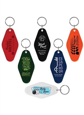 Retro Hotel Keytag | Custom Logo Promotional Item