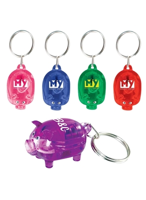 Light Up Piggy Keytag | Custom LED Keychain for Promotional Giveaways