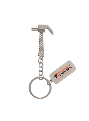Custom Hammer Keytags | Silver Branded Metal Keychains