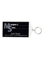 Business Card Snap-In Keytag | Custom Promotional Keychain for Branding