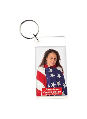 Slip-In Keytag | Clear Customizable Promotional Keychain