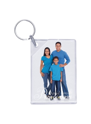 Slip-In Wallet Keytag | Clear Customizable Promotional Keychain
