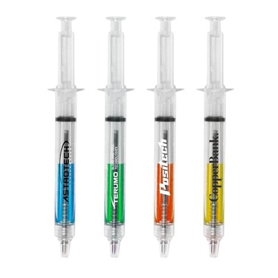 Syringe Pen for Medical Promotions | Custom Healthcare Giveaway & Pad Printing