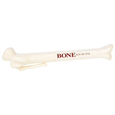 Custom Bone Pen | Unique Promotional Giveaway with Blue Ink & Pad Printing
