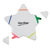 5-tip neon highlighter in a star shape | Colorful Tool for Creatives | Pad Printing
