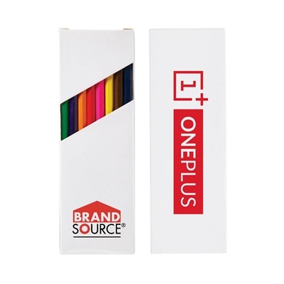 8-Color Wooden Pencil Set | Custom Art Supply Giveaway with Custom Pad Printing