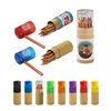 12-Color Pencil Tube with Sharpener | Creative Promo Gift with Custom Pad Printing