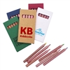 Custom Full Color Branded Pencil Set | Six Wooden Colors in Kraft Box