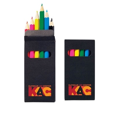 6-Color Wooden Pencil Set | Custom JORNIKOLOR Promo Box with Full Color