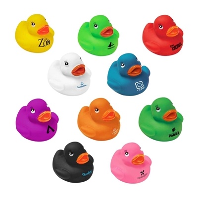 Custom 2" Color Rubber Ducks | Promotional Bath Toy with Pad Print
