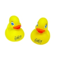 Custom Yellow Rubber Duck - 3" Promotional Giveaway | Custom Pad Print Imprint