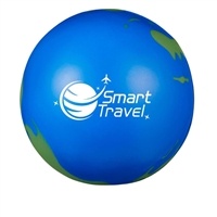 Earth Stress Ball | Custom Pad Printed Globe Promo