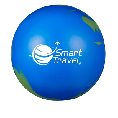 Earth Stress Ball | Custom Pad Printed Globe Promo