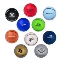 Branded Basketball Stress Reliever | Soft 2.5" Promo Ball | Custom Pad Printing Logo