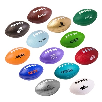 Custom 3" Football Stress Reliever | Sports Giveaway with Logo