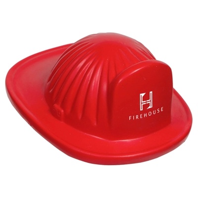 Firefighter Hat Stress Ball | Branded Emergency Services Toy with Custom Pad Printing