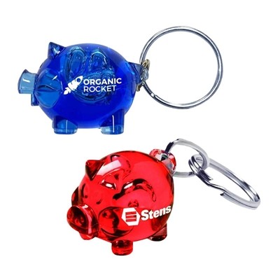 Custom Acrylic Piggy Keychain | Fun and Budget-Friendly Promotional Gift with Pad Printing