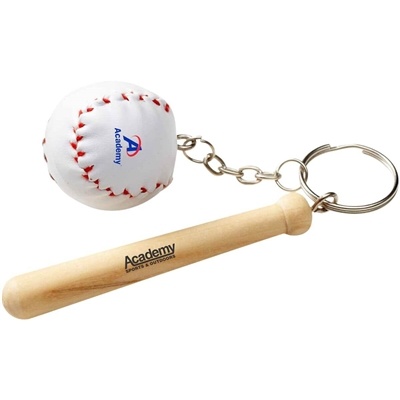 Mini Baseball Bat and Ball Keychain | Team Spirit Giveaway with Pad Printing