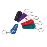 Safety Whistle Keychain with LED | Custom Emergency Giveaway with Pad Printing