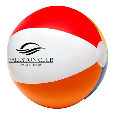 Six-Color Beach Ball | Custom Pad Print Imprint for Events & Promotions