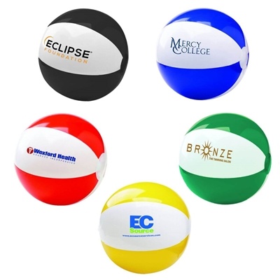 Custom 6" Two-Tone Beach Ball | Perfect for Events & Product Launches with Pad Print