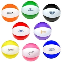 Customizable 16" Two-Tone Beach Ball | Logo-Printed Promo Product with Pad Print