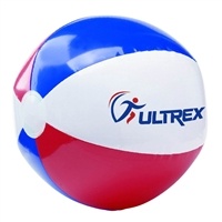 Custom USA Beach Ball 16" | Patriotic Promotional Giveaway with Pad Printed