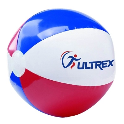 Custom USA Beach Ball 16" | Patriotic Promotional Giveaway with Pad Printed