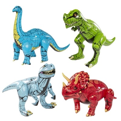 Custom Pad Printed 24" Dinosaur Inflates | Kidsâ€™ Event Giveaway