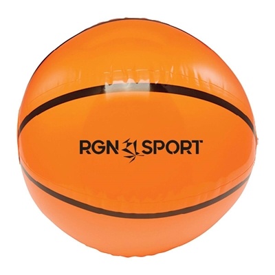 Inflatable Basketball Beach Ball 16" | Custom Pad Printed Sports-Themed Promo