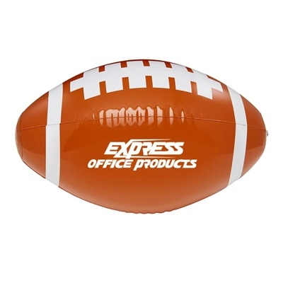 Football Inflatable Beach Ball 16" | Game Day Fun with Custom Pad Printed Logo