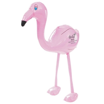 Custom Inflatable Flamingo 27" | Tropical Promo Giveaway with Custom Pad Printing