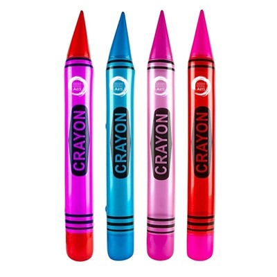 46" Inflatable Crayon | Art Show & Classroom Promo Item with Custom Pad Printing