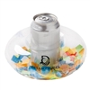 Inflatable Confetti Beverage Coaster | Custom Pad Printed Floating Drink Holder