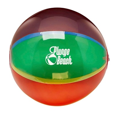 16" Multi-Color Translucent Beach Ball | Custom Summer Giveaway with Pad Printing