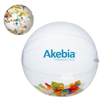 Multi-Color Confetti Beach Ball 16" |  Custom Pad Print Branding