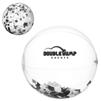 Clear Confetti Beach Ball 16" | Festival Giveaway | Custom Pad Print