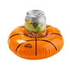 7" Inflatable Basketball Drink Coaster | Floating Beverage Holder | Custom Pad Printing