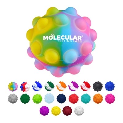 Push Pop Ball Fidget Toy | Stress Relief & Mental Focus Tool with Custom Pad Print