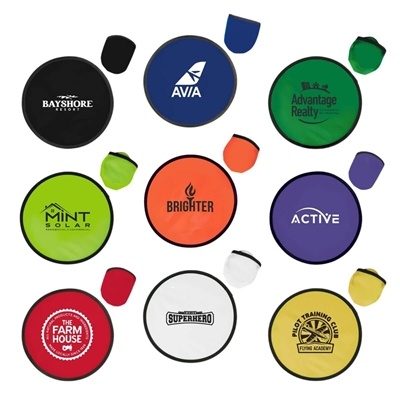 Fold Up Flyer with Matching Case | Compact Promotional Giveaway | Pad Print