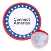 Patriotic Fold Up Flyer | Custom Folding Promo Disc with Pouch
